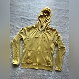 Patagonia Yellow Hooded Zip Sweatshirt